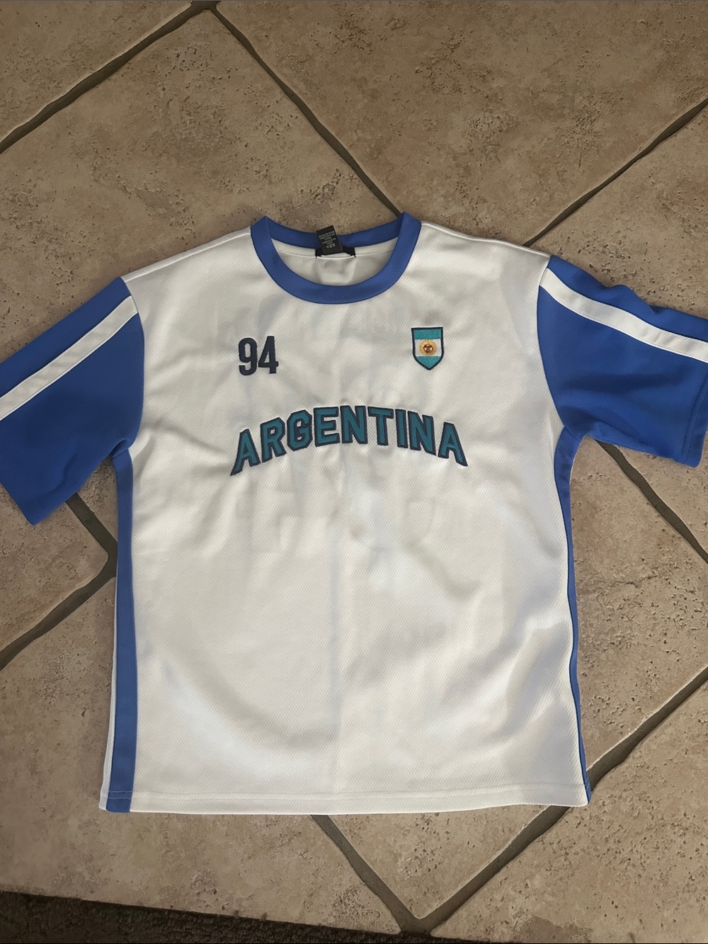 Argentina Kids sz 13-14 Short-Sleeve Sport Top -forever 21